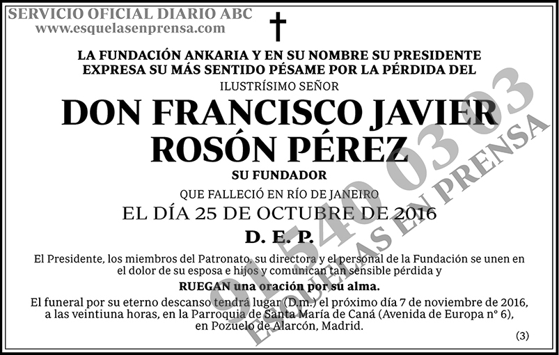 Francisco Javier Rosón Pérez